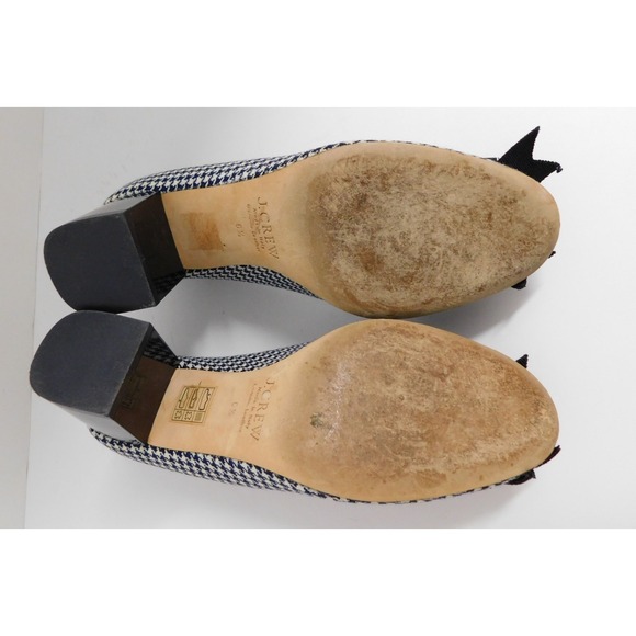 J.Crew Collection $298 Lena Jeweled Tweed Houndstooth Pumps F5922 Italy sz 6.5 - Picture 6 of 6